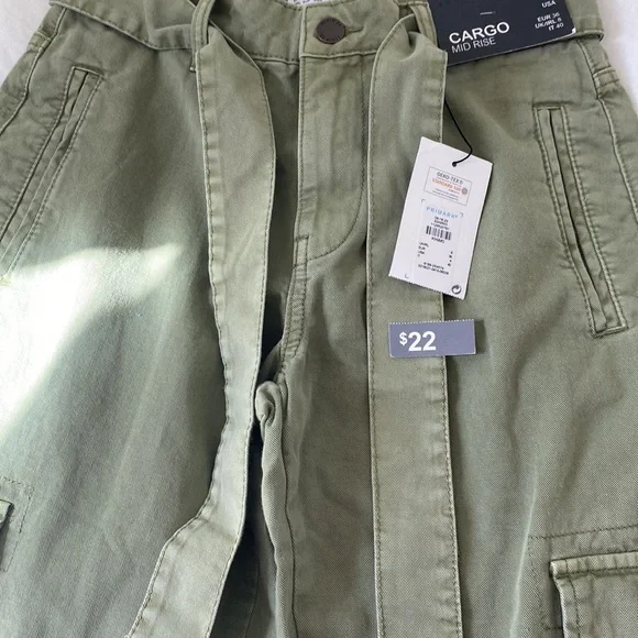 CARGO MID RISE PANTS - Picture 4 of 6